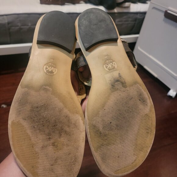 Michael Kors Logo Plaque Sandal - Picture 15 of 16